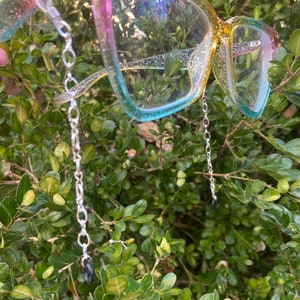 Earplug Glasses Chain silver