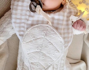 Attache tétine feuille - Attache tétine prénom - Personnalisée bébé - En stock, modèle au choix