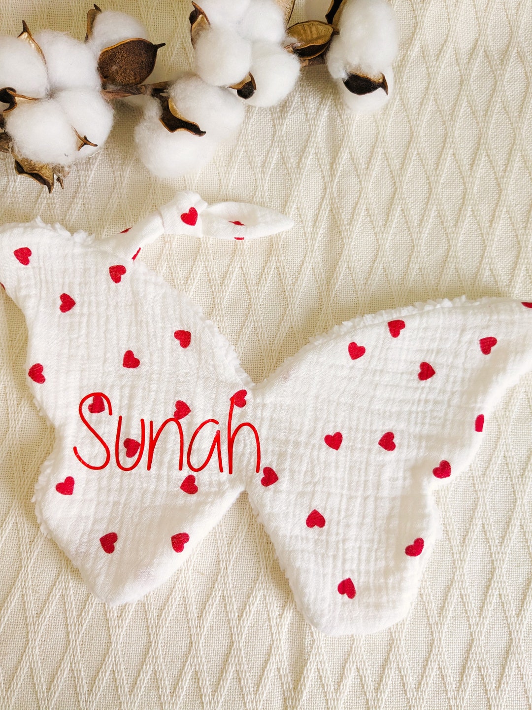 Maxi Butterfly Cuddly Toy Customizable Pacifier Etsy