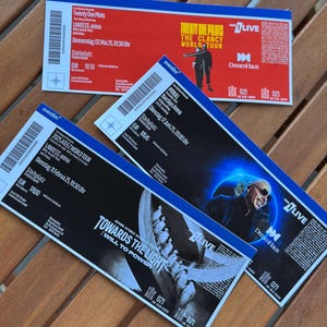 Entradas personalizadas para conciertos, recuerdo decorativo
