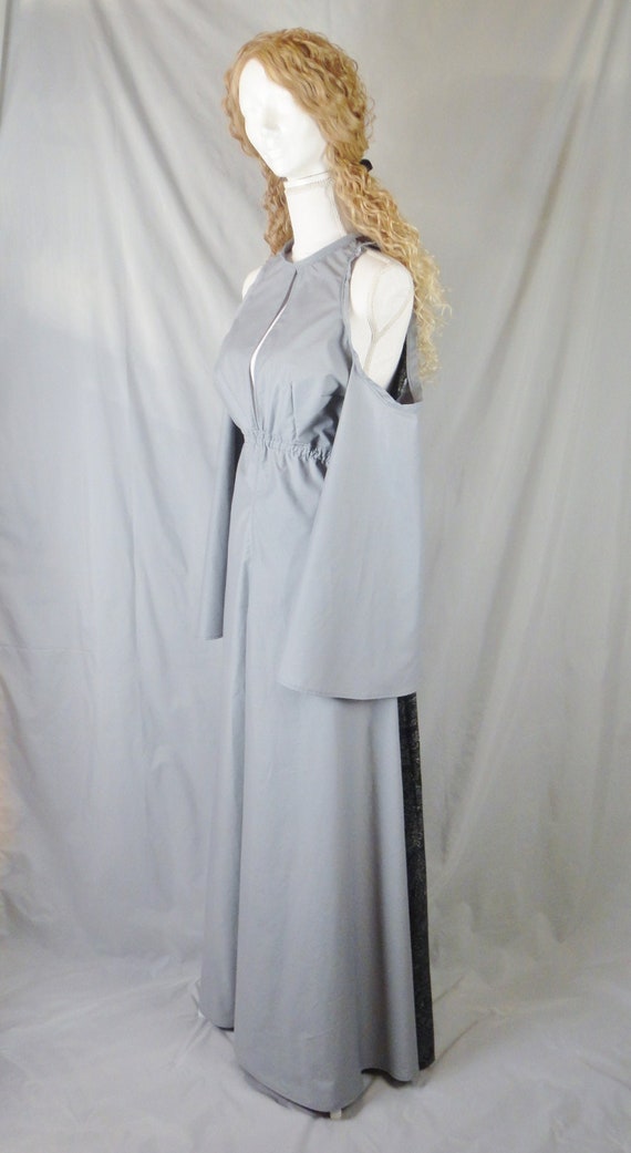 cold shoulder dress grey AllSaints Size 2 Cadia - NEW