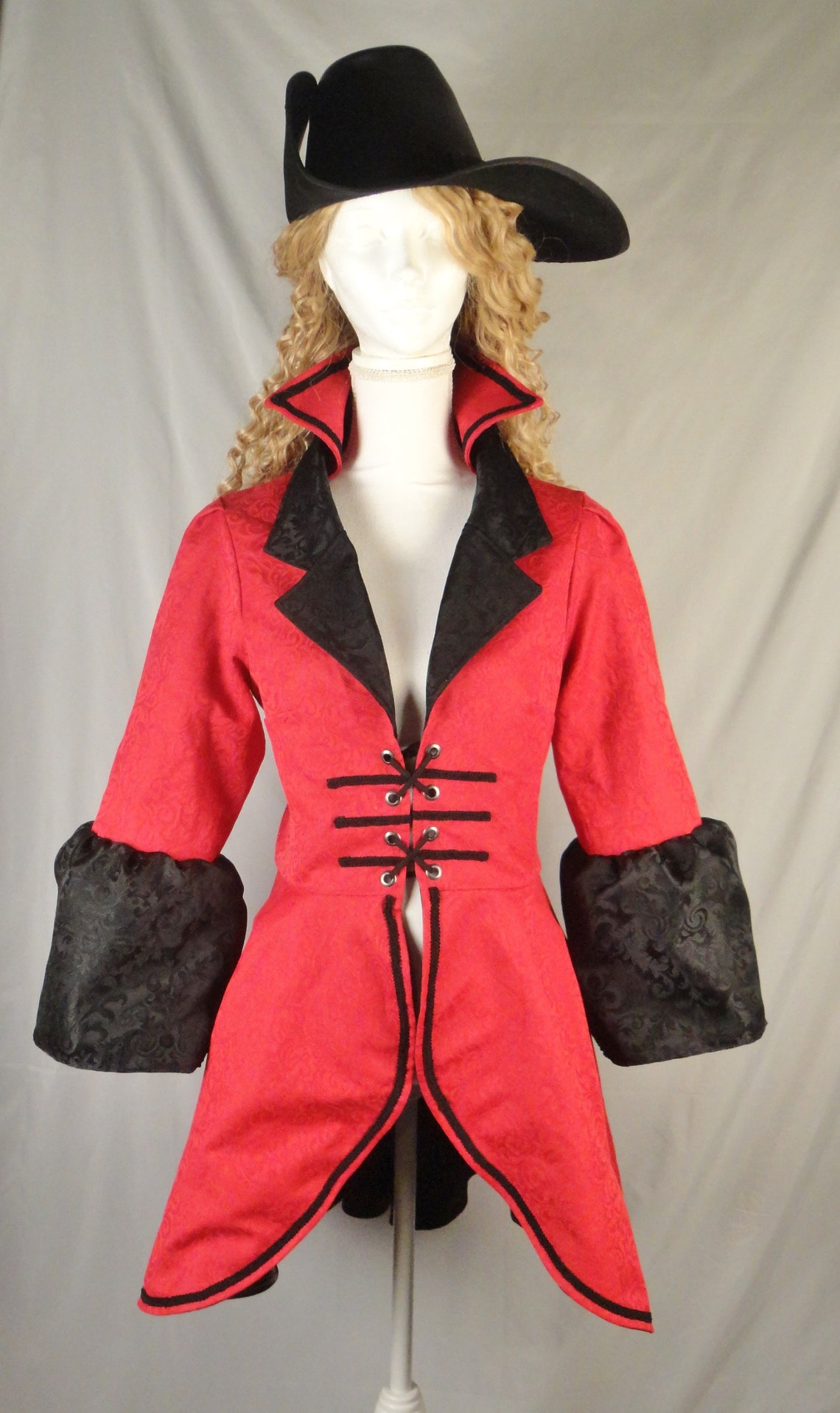 Pirate Red Damask