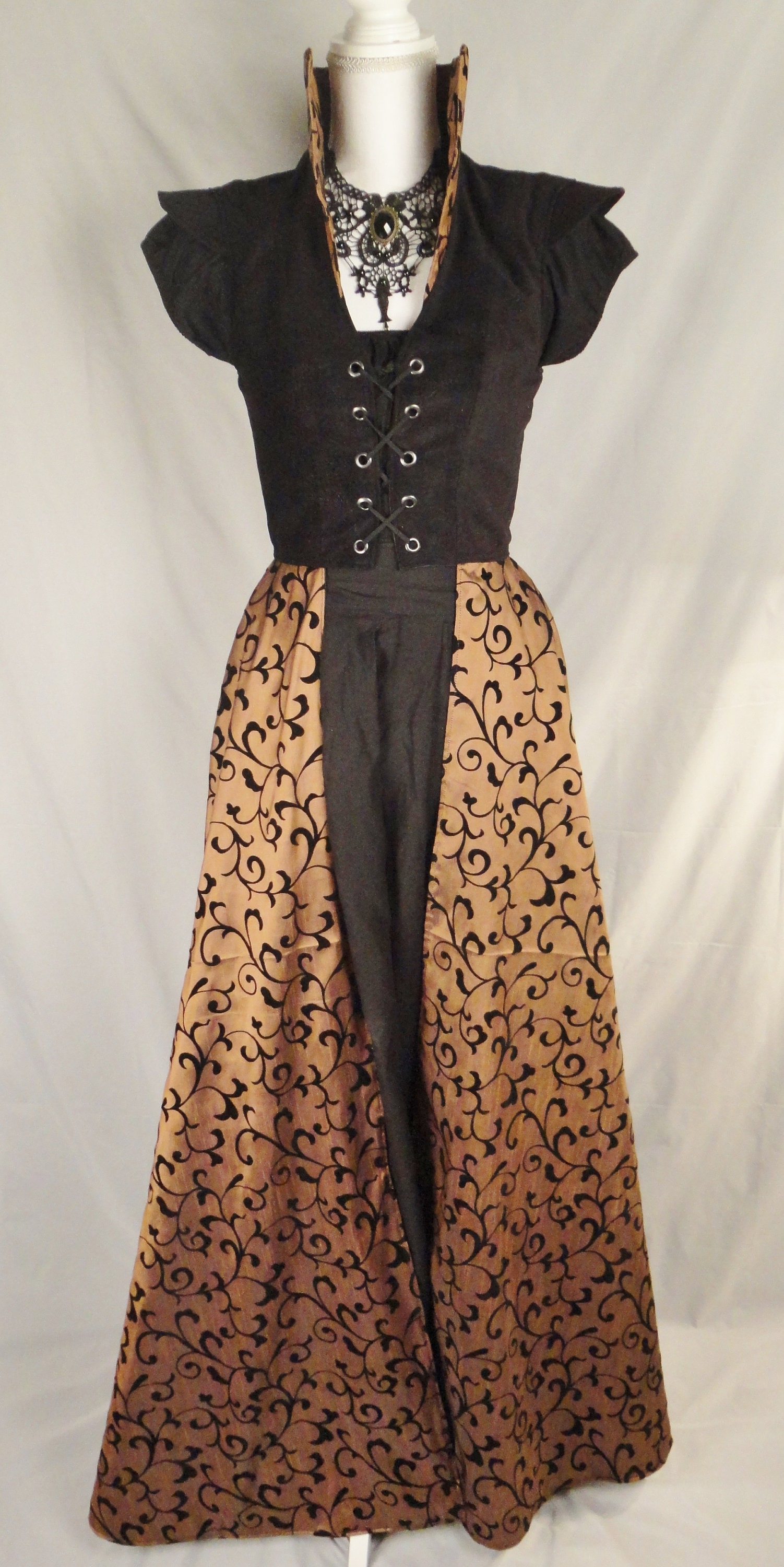 Bolero With Matching Strapless Makenna Blouse in Flocked Velvet Taffeta main image 0