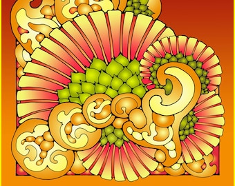 Patterns to Colour, 62 original pictures to print out in US Letter Format