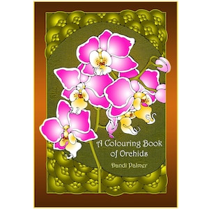 A Colouring Book of Orchids, 42 different pages to download and print out. image 1