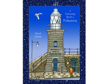 A Colouring Book of Folkestone, 42 pictures to download and print out