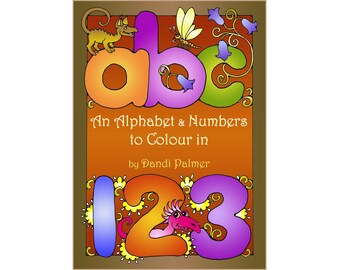 An Alphabet & Numbers to Colour In. 62 different pages to download and print out.