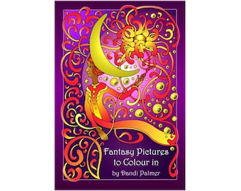 Fantasy Pictures to Colour In. 62 different pages to download and print out.