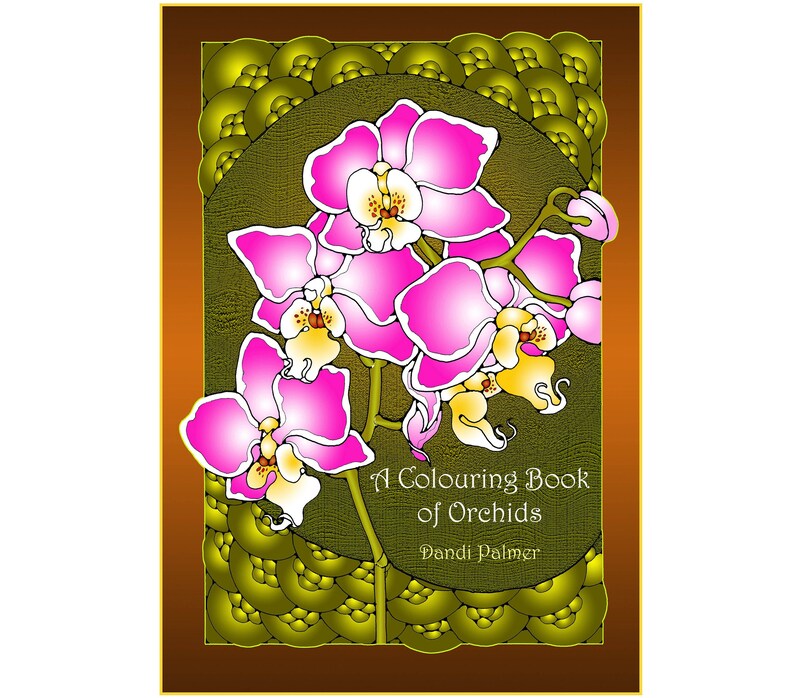 A Colouring Book of Orchids, 42 different pages to download and print out. image 1