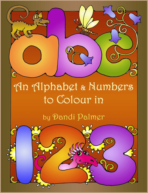 ABC & Numbers to Colour in US Letter Format 62 Different - Etsy
