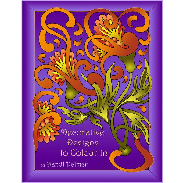 Decorative Designs to Colour In. 62 different pages to download and print out.