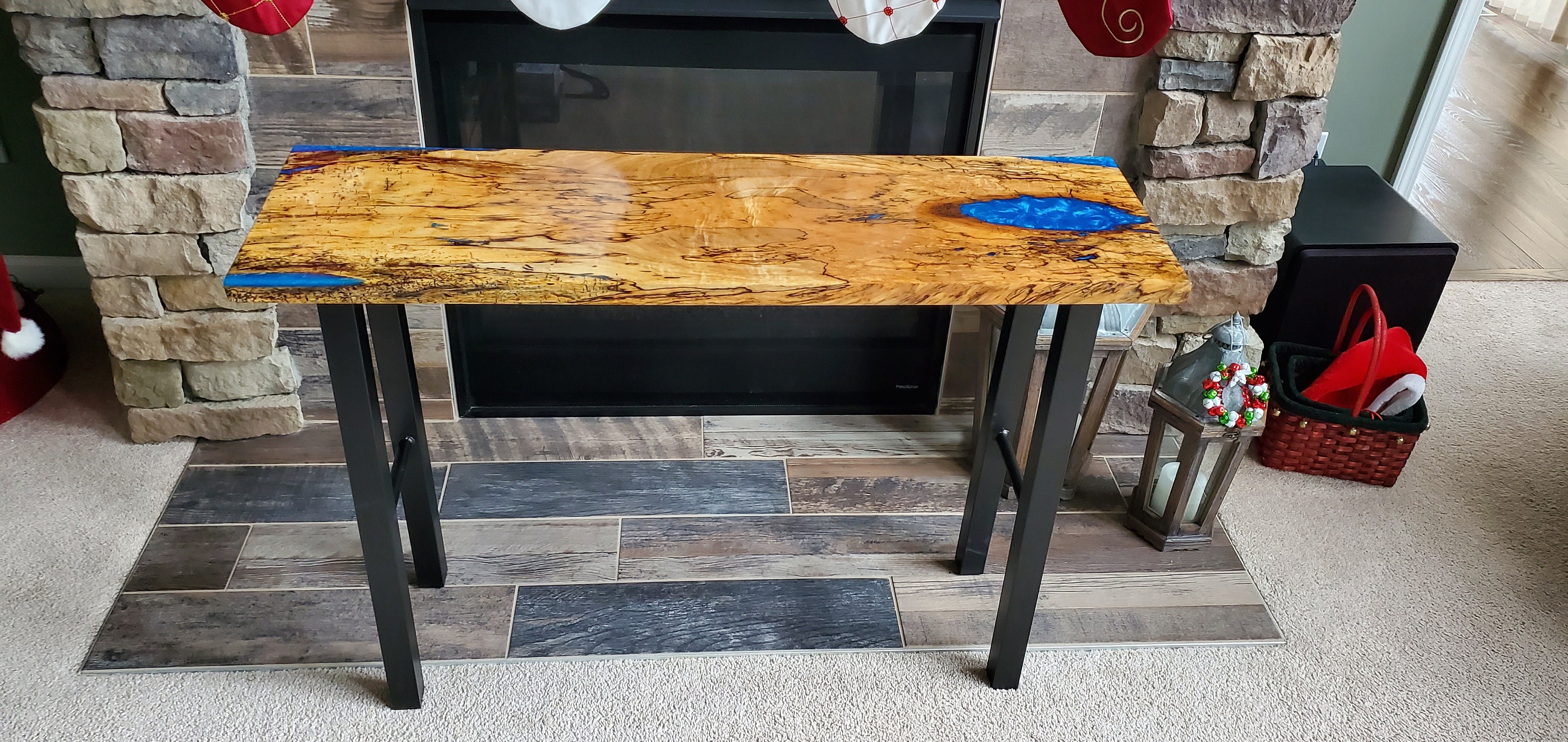 Epoxy Table Entryway Table Epoxy River Table Hallway Table Etsy