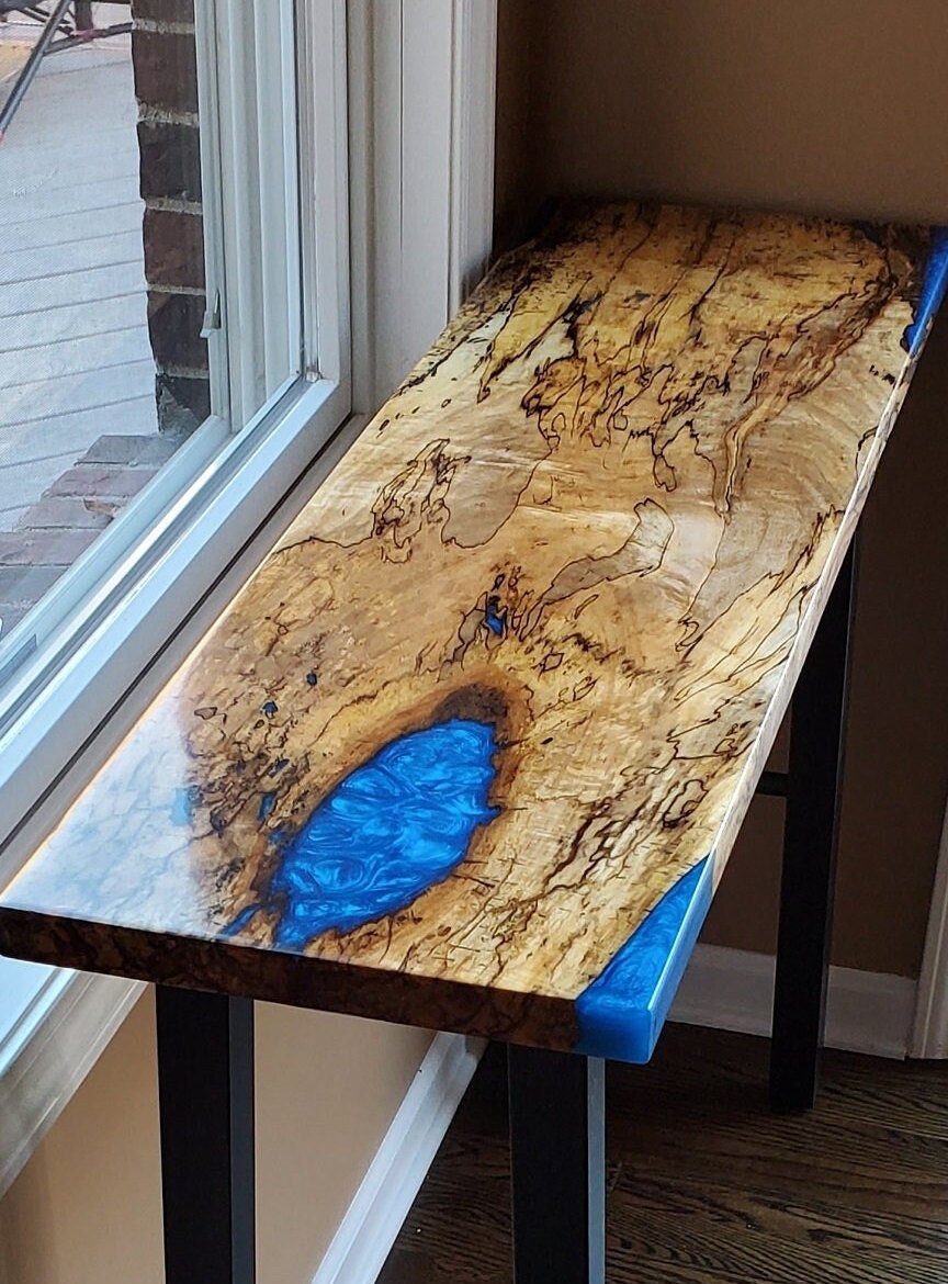 Epoxy Table Entryway Table Epoxy River Table Hallway Table Etsy