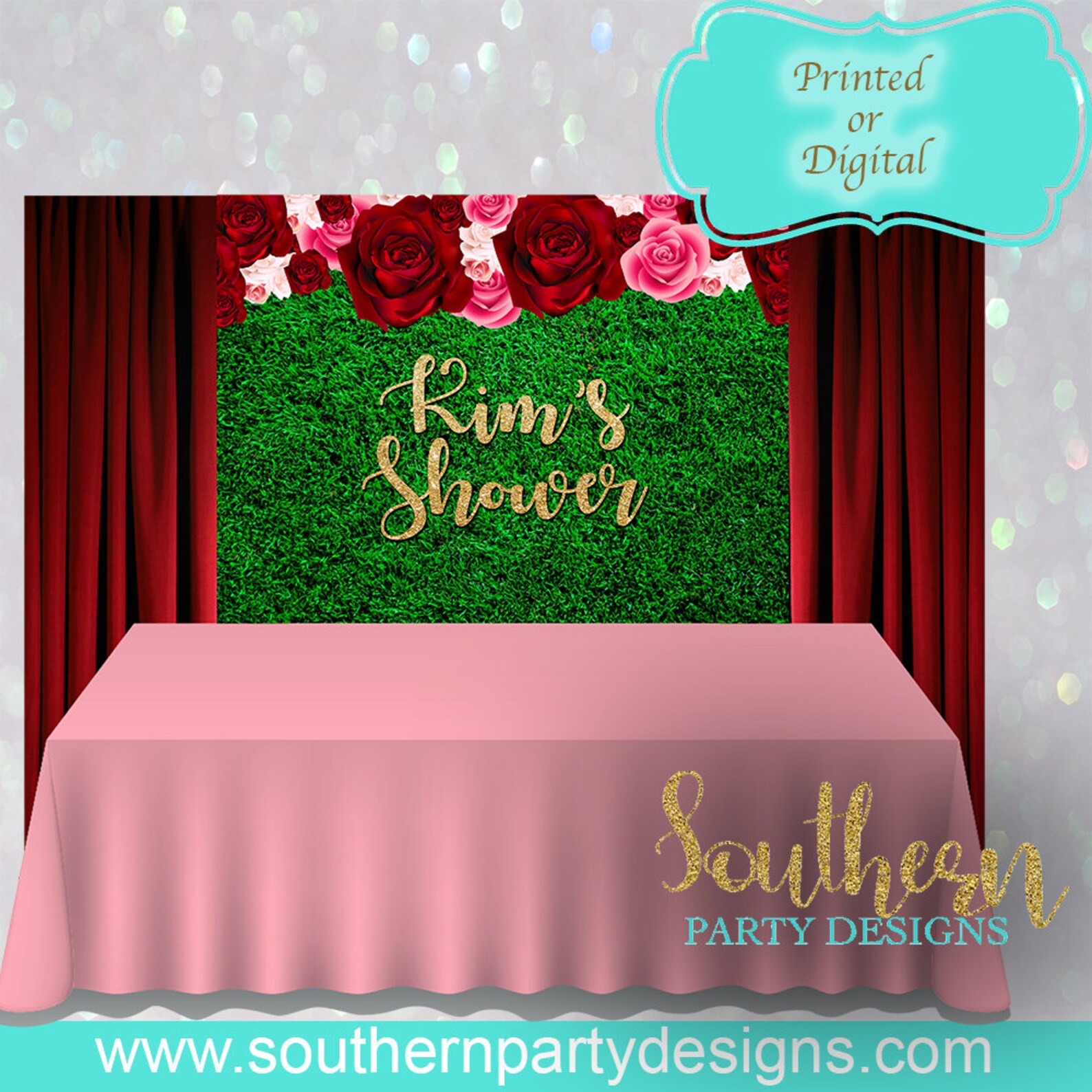 Flower Grass Wall Backdrop Grass Wall Flower Wall Etsy