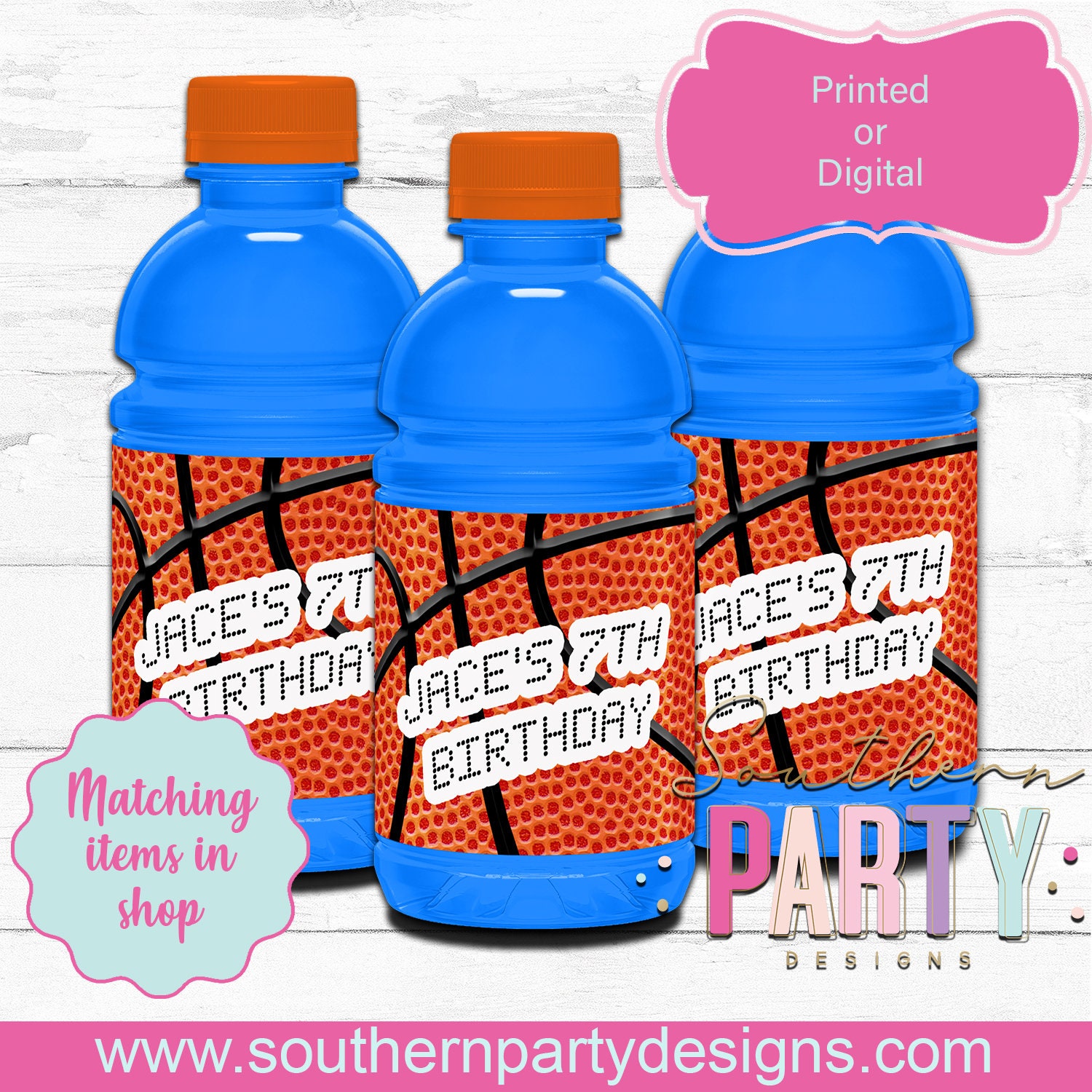 Basketball gatorade labels sports drink basketball birthday | Etsy