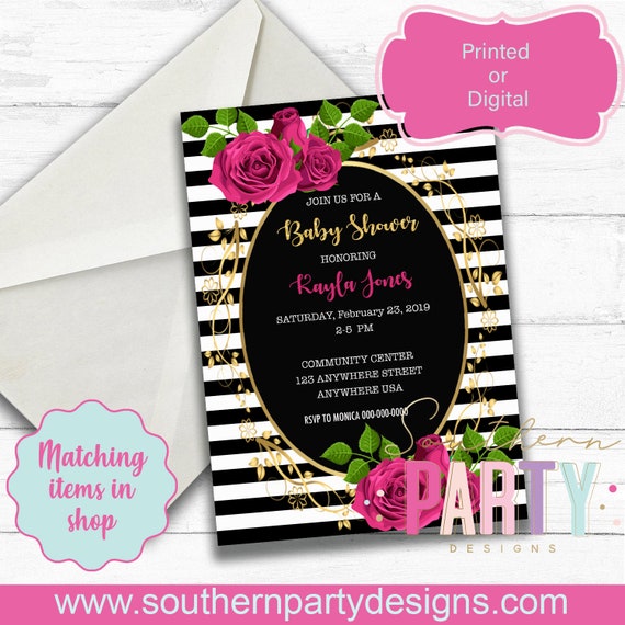 kate spade baby shower invitations