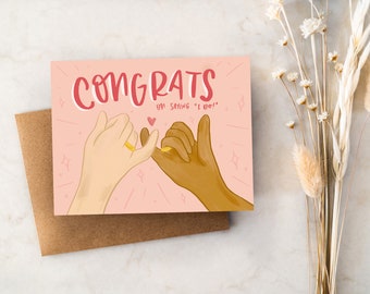 Congrats on Saying "I Do!" Wedding Card | Pinky Promise