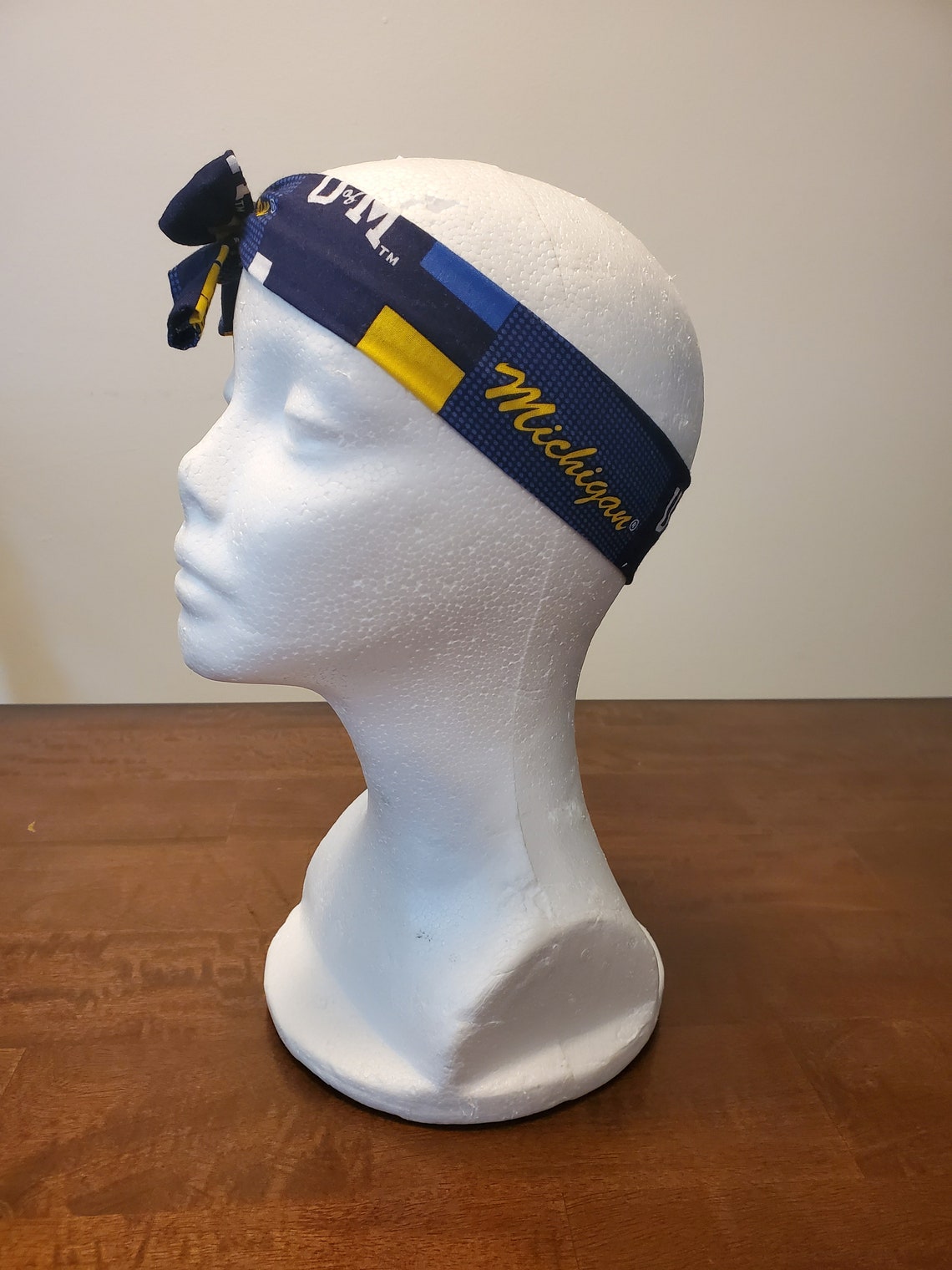 University of Michigan Headband Etsy
