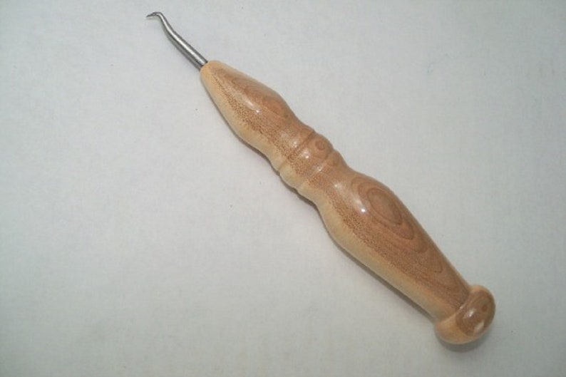 Grandpa Aunt Gift for Mom Dad Gift for Him or Her Knitter Hand Turned Ergonomic Fine Gauge Wood Knitting Loom Hook Sister Grandma