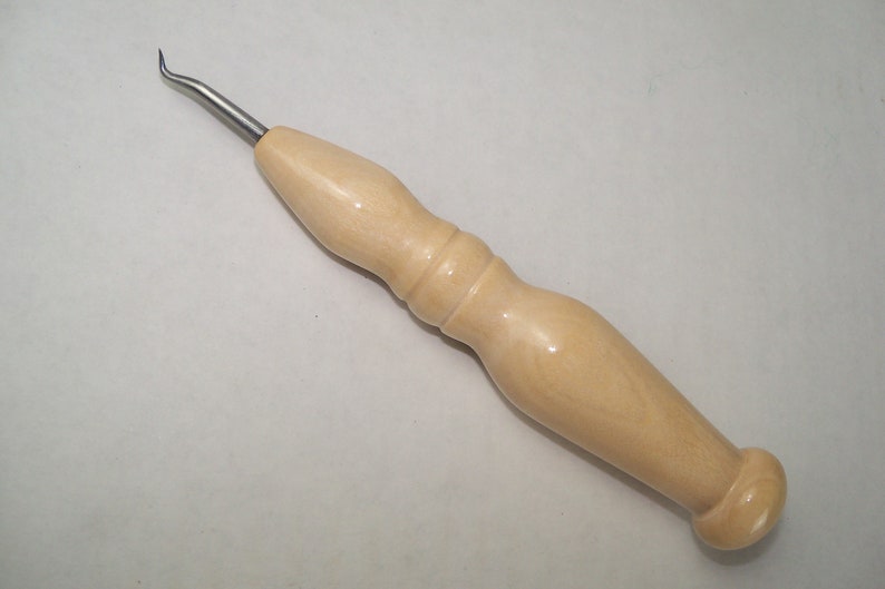 Grandpa Aunt Gift for Mom Dad Gift for Him or Her Knitter Hand Turned Ergonomic Fine Gauge Wood Knitting Loom Hook Sister Grandma