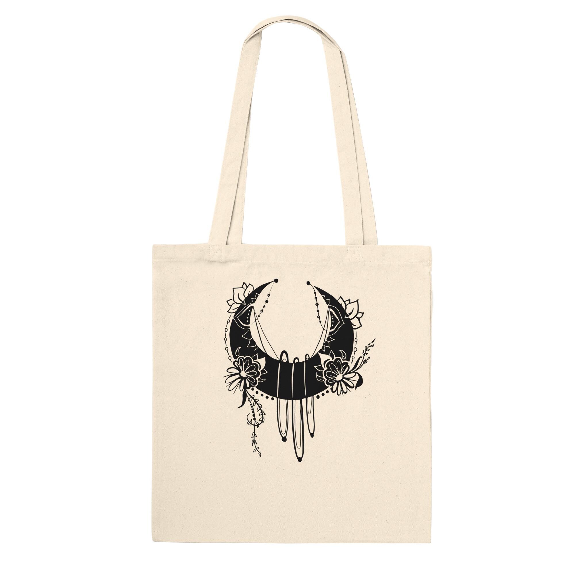Moonflower Premium Tote Bag Natural