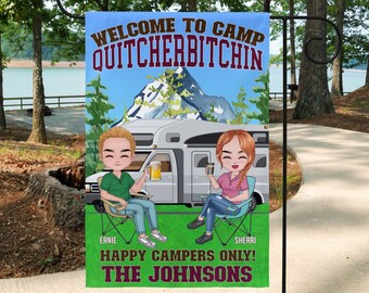 You And Me And The Dog Grass - Gift For Camping Lovers - Personalized – Wander Prints