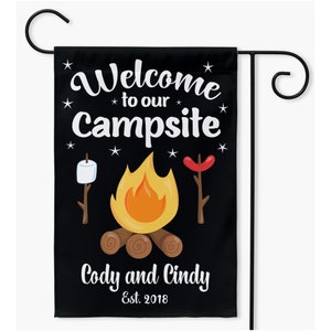 Custom Camping Flag Camp Sign Campsite Flag Personalized - Etsy