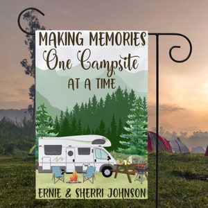 Personalized Camping Flag - Best Gift For Camping Lovers - Welcome To The Smiths