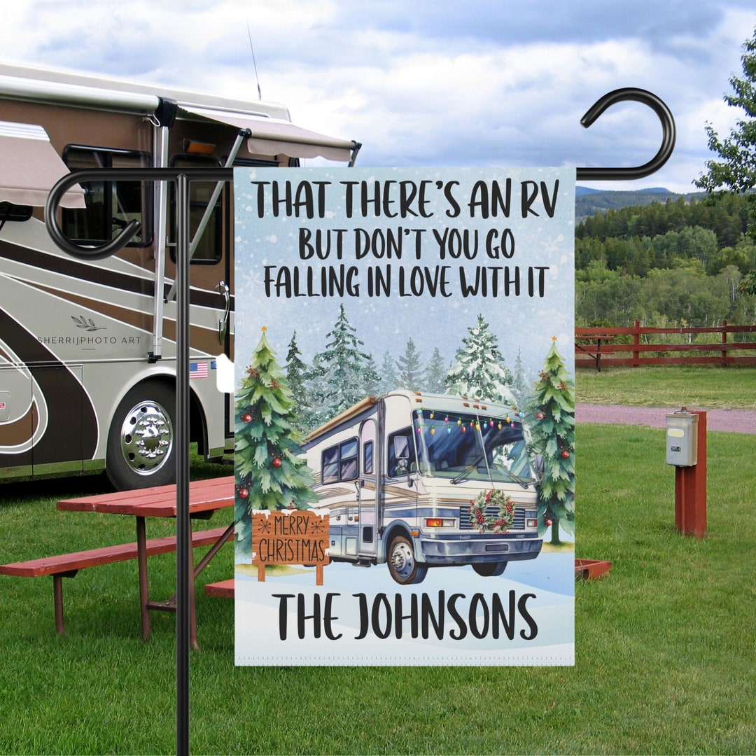 Camping Flag, Christmas Vacation Personalized Funny Camping Flag, Custom RV Gift, That There is