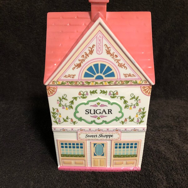 Vintage Lenox Village Sugar Canister