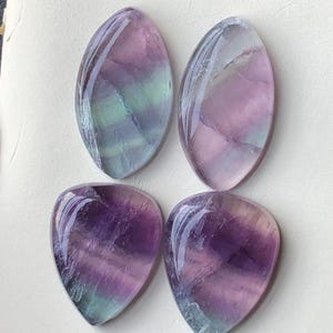 Fluorite pairs cabochons 50 carats image 6