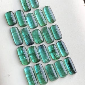 29.40 carats Bluish green tourmaline cabochons lot
