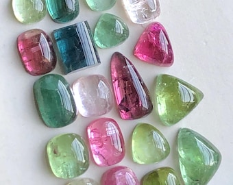 25,21 Karat Top Qualität Rubellit Turmalin Cabochon 3 Pieces Natural Edelstein i
