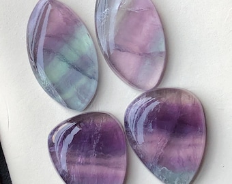 Fluorite pairs cabochons 50 carats