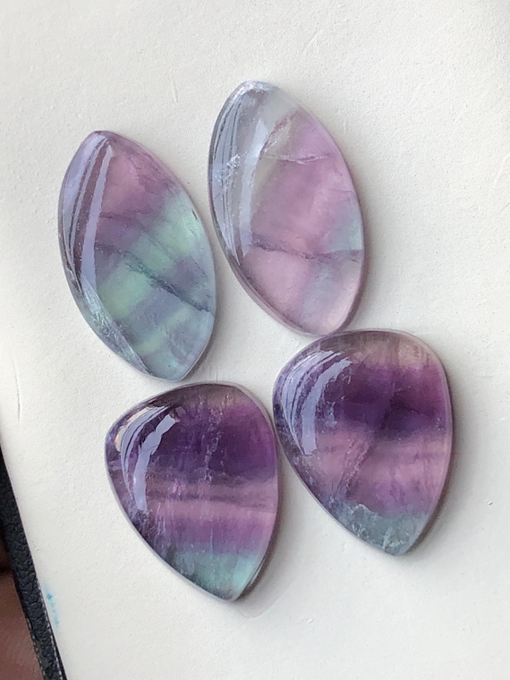 Fluorite pairs cabochons 50 carats