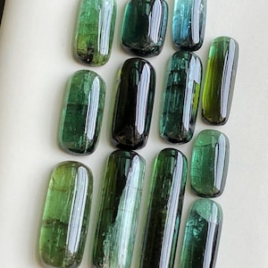 29.90 carats Green tourmaline cabochons lot origin Afghanistan kunar mine