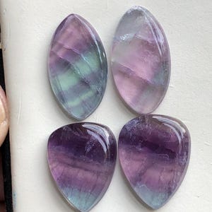 Fluorite pairs cabochons 50 carats image 4