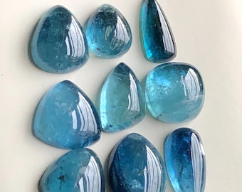 Ink blue tourmaline cabochons lot 28.90 carats