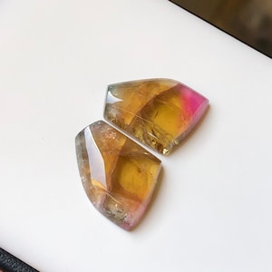 24.3  carats beautiful natural tourmaline pair available for sale