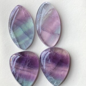 Fluorite pairs cabochons 50 carats image 2