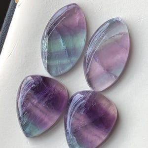 Fluorite pairs cabochons 50 carats image 9