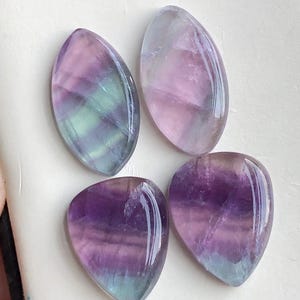 Fluorite pairs cabochons 50 carats image 3