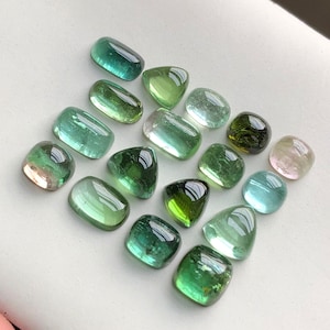 Natural tourmaline cabochons lot 24 carats