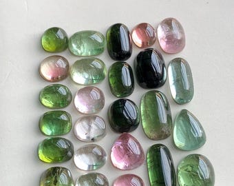 23.40 carats Multi colours tourmaline cabochons origin Afghanistan