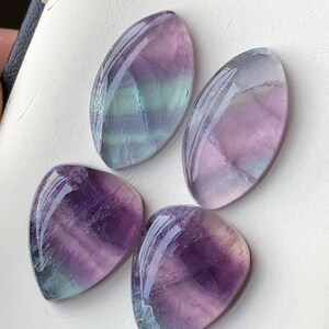 Fluorite pairs cabochons 50 carats image 10