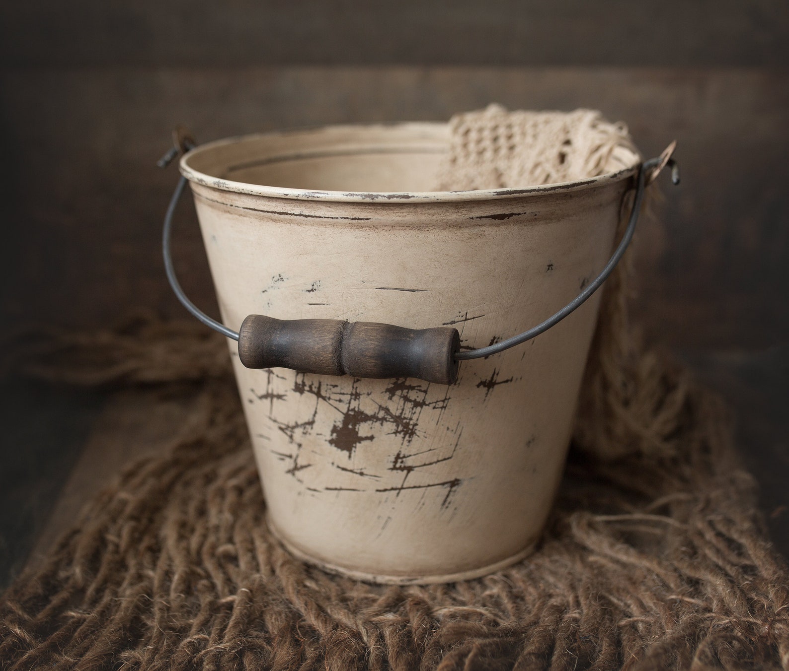 Newborn rustic bucket newborn PAIL Rustic bucket Newborn Etsy