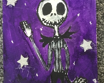 Jack skeleton painting