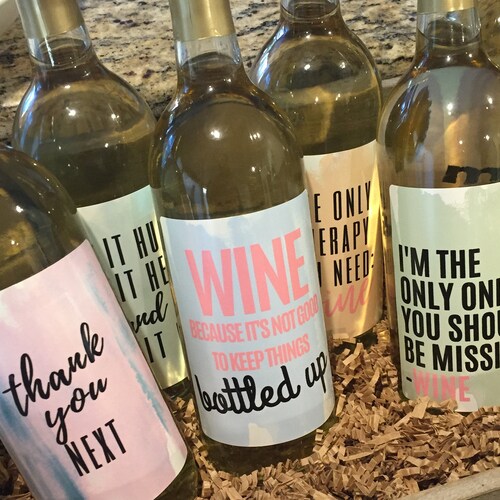 6 Breakup or Divorce Wine Bottle Labels Just Divorced Gift | Etsy