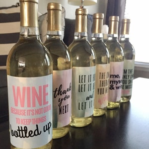 6 Breakup or Divorce Wine Bottle Labels Just Divorced Gift, Supplies ...