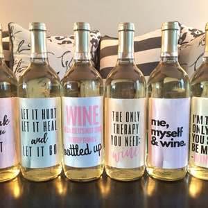 6 Breakup or Divorce Wine Bottle Labels Just Divorced Gift, Supplies ...